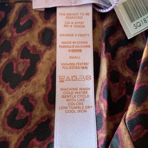 Bnwt Savage x Fenty Purple & Brown Cheetah Print .. No Longer Sold In Stores - Picture 6 of 7